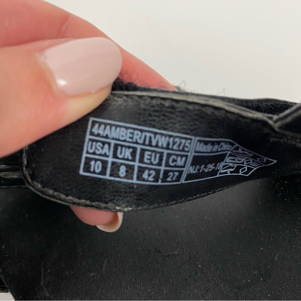 Vionic black open toe sandals minimalist comfort - Picture 4 of 4